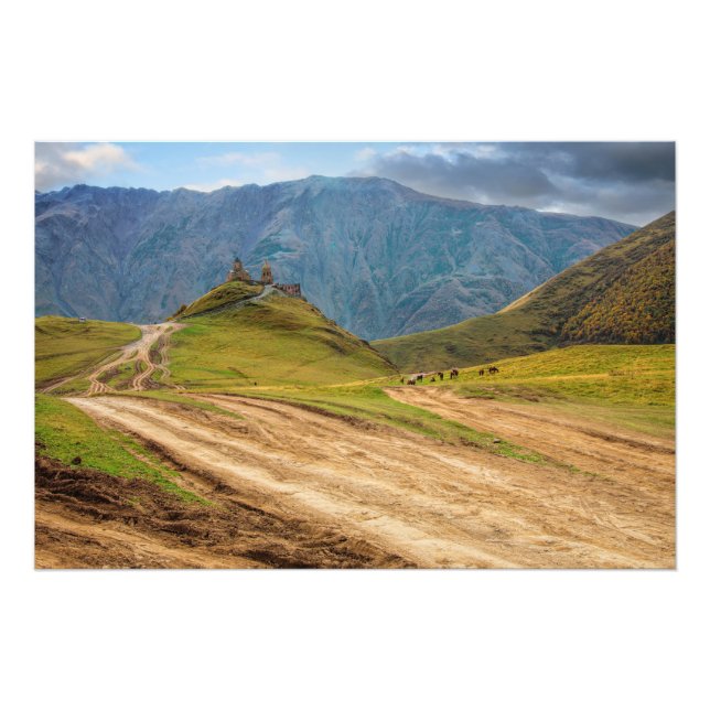 Stepantsminda Kazbegi Georgia Fotodruck (Vorne)