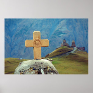 Stepantsminda Kazbegi Georgia Poster