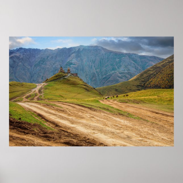 Stepantsminda Kazbegi Georgia Poster (Vorne)