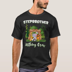 Stepbruder Birthday Crew Zoo Bday Safari Party Ce T-Shirt
