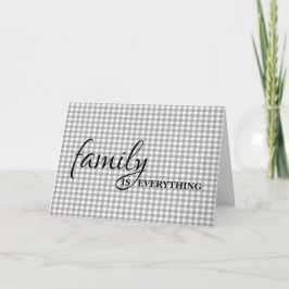 Stepbruders Geburtstag Gray Gingham Karte