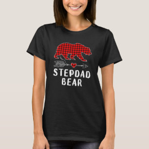 Stepdad Bear Buffalo Red Kariert Matching Pajama F T-Shirt
