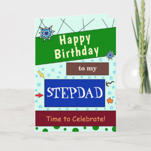 Stepdad Birthday Card Karte