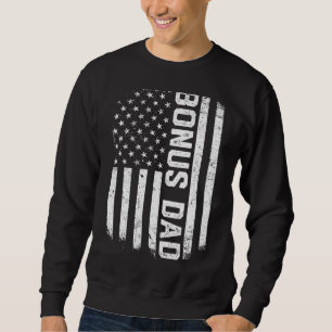 Stepdad Bonus Daddy, Mens Vintag amerikanische Fla Sweatshirt