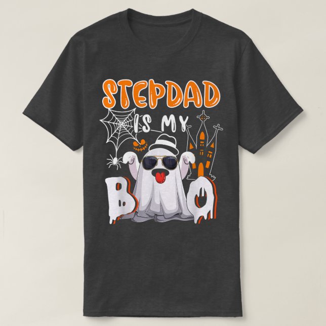 Stepdad ist mein Boo Halloween Boo Ghost Sonnenbri T-Shirt (Design vorne)