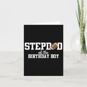 Stepdad of the Birthday Boy Football Lover First B Karte