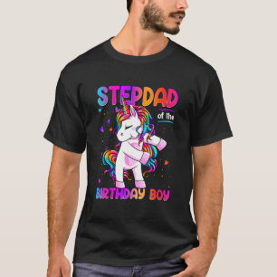 Stepdad of the Birthday Party Boy Matching Family T-Shirt