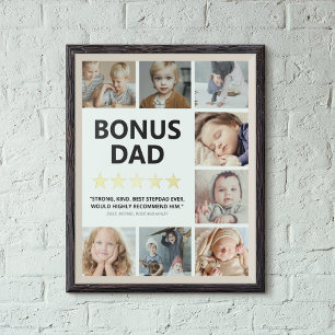 Stepdad Rating   Bonus Vater FotoCollage Foliendrucke