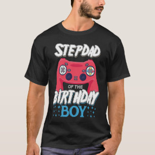 Stepdad vom Geburtstagsjungen Matching Video Gamer T-Shirt