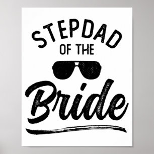 Stepdad von der Braut Matching Wedding Party Poster