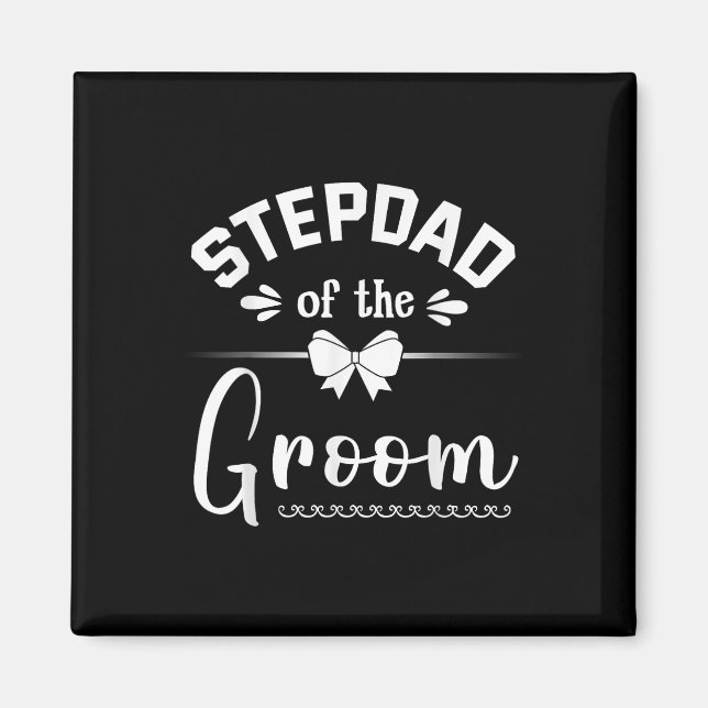 Stepdad von der Groom Bride Happy Wedding Marry Hu Magnet (Vorne)