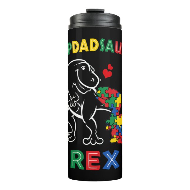Stepdadrsaurus Rex - Ideal für Stiefvater, der Thermosbecher (Vorderseite)