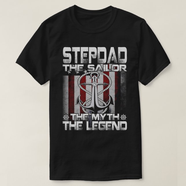 STEPDADT the Sailor The Myth The Legend T-Shirt (Design vorne)