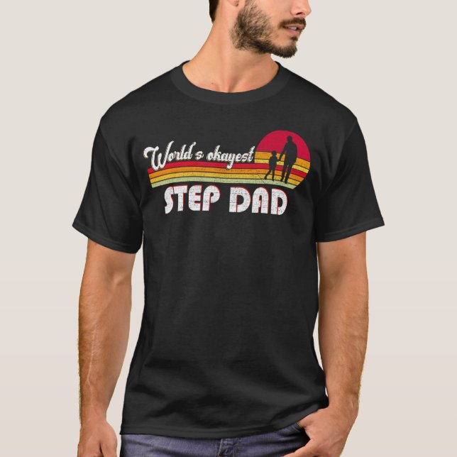 Stepfahter Vatertag Stepdad Da T-Shirt (Vorderseite)
