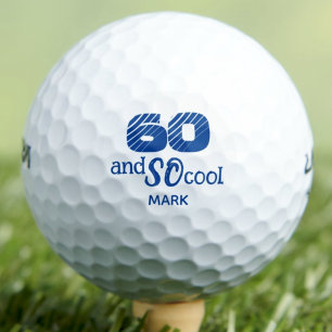 Stepfather Gift - 60 und so Cooles Golfdesign Golfball