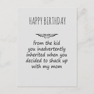 Stepfather Gift Postkarte