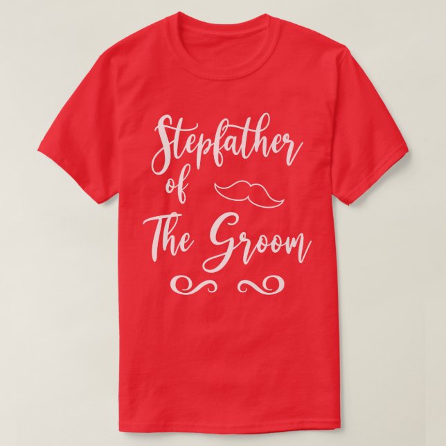 Stepfather of Groom & Bride Wedding Matching T-Shirt (Design vorne)
