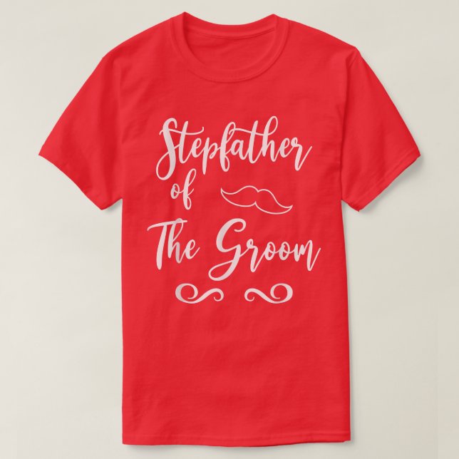 Stepfather of Groom & Bride Wedding Matching  T-Shirt (Design vorne)