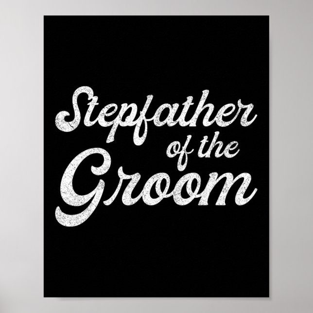 Stepfather of the Groom Shirts Poster (Vorne)