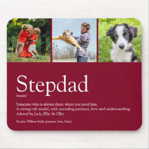 Stepfather Stepdad Definition 3 Foto Burgundy Mousepad