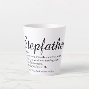 Stepfather, Stepdad Definition Chic Script Fun Milchtasse