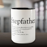 Stepfather Stepdad - Definition der besten aller Z Zweifarbige Tasse<br><div class="desc">Personalisieren Sie für Ihren Stiefvater,  Stiefvater oder Papa ein einzigartiges Geschenk für den Tag des Vaters,  Geburtstage,  Weihnachten oder jeden Tag,  den Sie gewollt haben,  um zu zeigen,  wie viel er Ihnen bedeutet. Eine perfekte Art,  ihm zu zeigen,  wie phantastisch er jeden Tag ist. Entwickelt von Thisisnotme©</div>