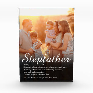 Stepfather Stepdad Definition Eleganter Script-Spa Fotoblock