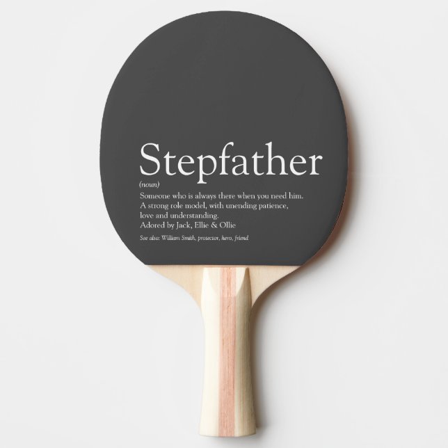 Stepfather Stepdad, der weltweit beste Stepfather- Tischtennis Schläger (Vorderseite)