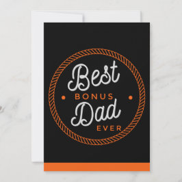 Stepfather Väter Tageskarten Stepdad Typografie Dankeskarte
