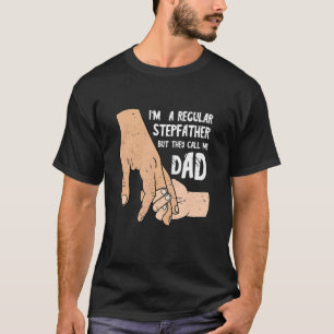 Stepfather Vathers Day halten meine Hand Daughter  T-Shirt