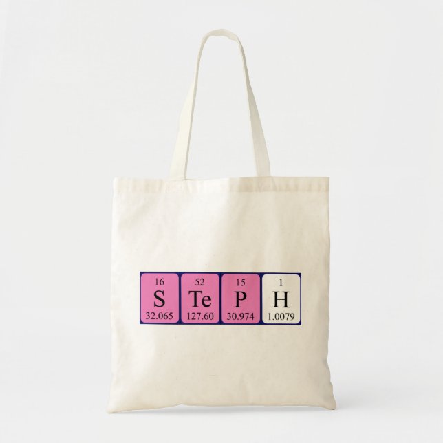 Steph Periodic Table name tobag Tragetasche (Vorne)