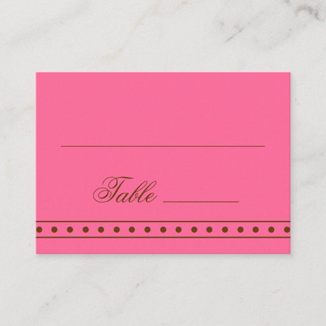 Stephanie Tess Table Cards Platzkarte (Vorderseite)