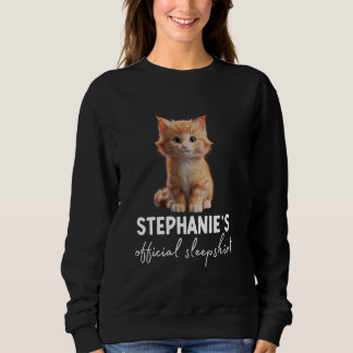 STEPHANIE'S Offizielles Cat Sleepshirt Pajama Sweatshirt