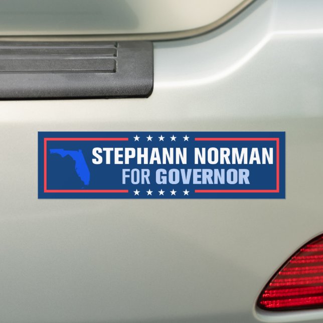 Stephann Norman für den Gouverneur von Florida Autoaufkleber (Auf Auto)
