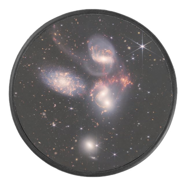 Stephans Quintet 5 Galaxies Deep Field James Webb Eishockey Puck (Vorderseite)
