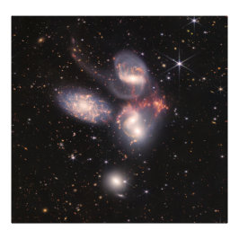 Stephans Quintet 5 Galaxies Deep Field James Webb Fotodruck