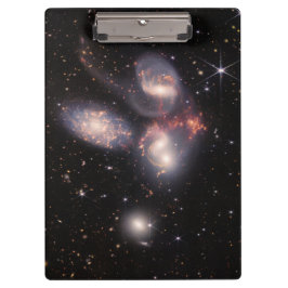 Stephans Quintet 5 Galaxies Deep Field James Webb Klemmbrett