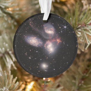 Stephans Quintet 5 Galaxies Deep Field James Webb Ornament