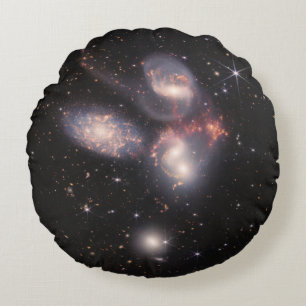 Stephans Quintet 5 Galaxies Deep Field James Webb Rundes Kissen