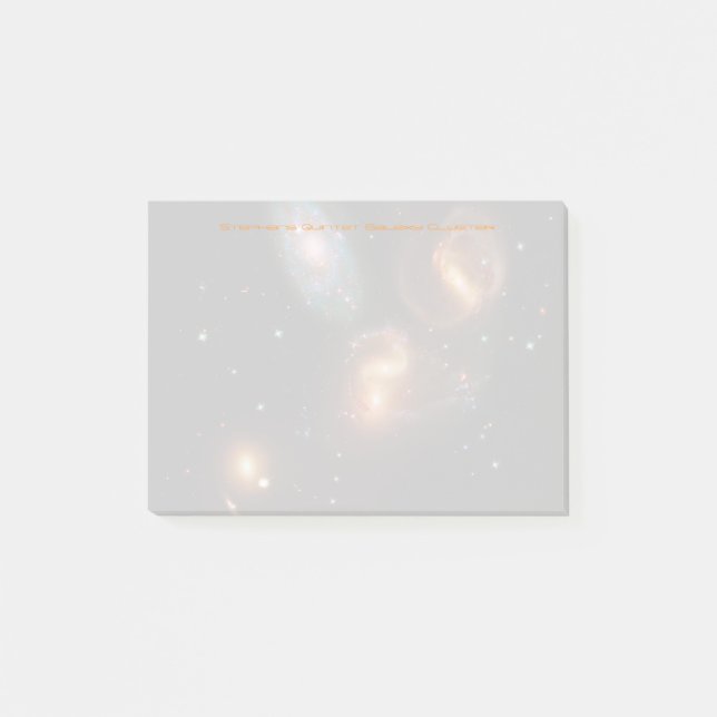 Stephans Quintet-Galaxie-Cluster für den Weltraum Post-it Klebezettel (Vorderseite)