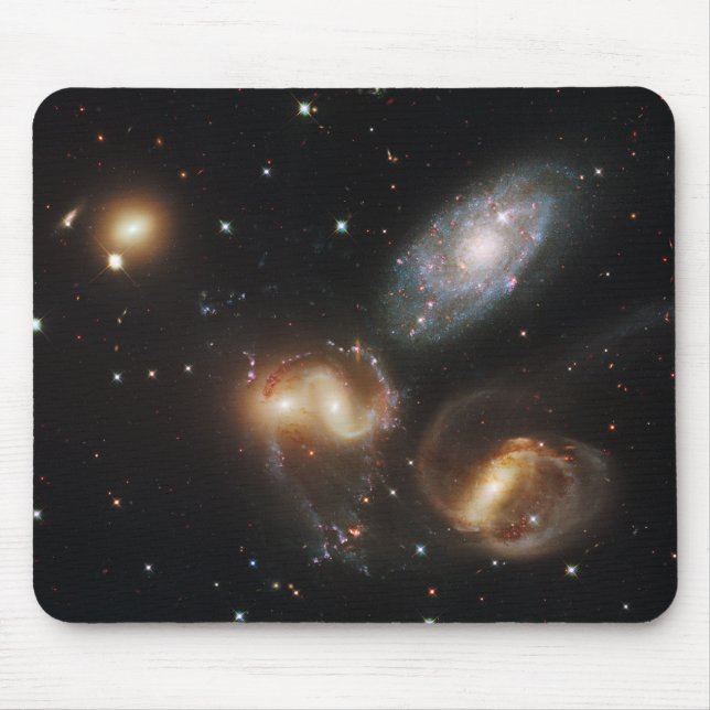 Stephans Quintet: Galaxie-Galaktische Trümmer Mousepad (Vorne)