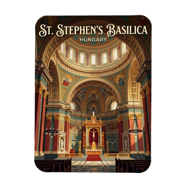 Stephansbasilika Ungarn Magnet (Vertikal)