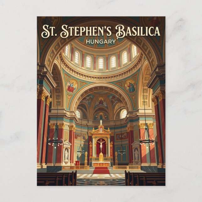 Stephansbasilika Ungarn Postkarte (Vorderseite)