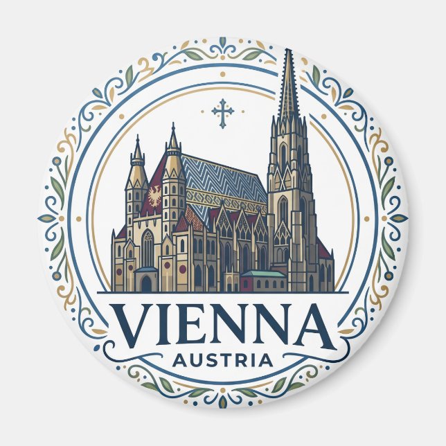 Stephansdom Österreich Magnet (Vorne)