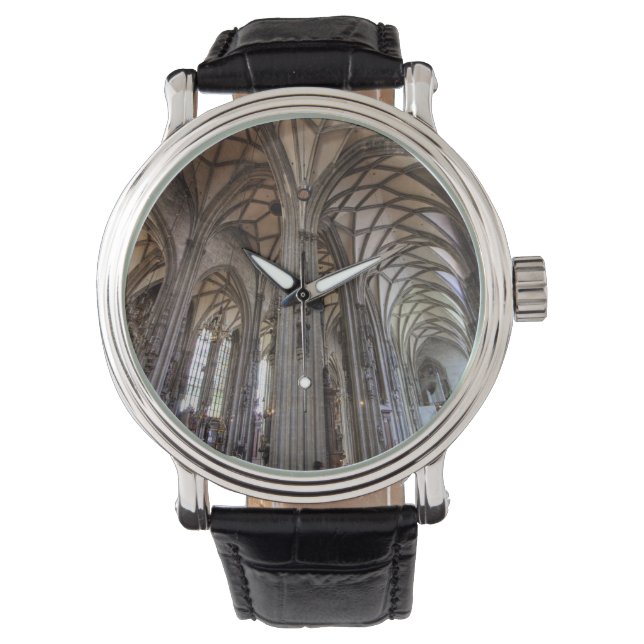 Stephansdom, Wien Österreich Armbanduhr (Vorderseite)