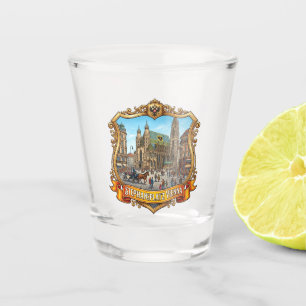 Stephansplatz Österreich Schnapsglas