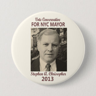 Stephen Christopher für NYC Bürgermeister 2013 Button