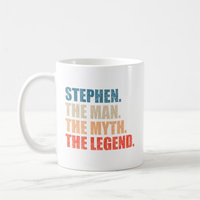 Stephen der Mann die Legende Kaffeetasse (Links)