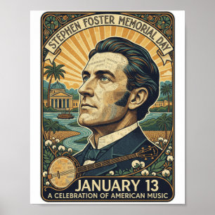 Stephen Foster Gedenktag Poster