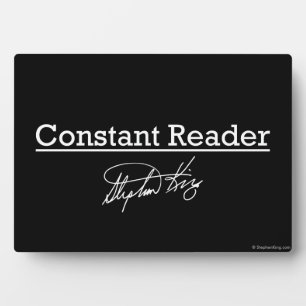 Stephen King, Constant Reader Fotoplatte